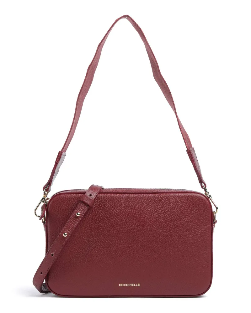 Coccinelle Schultertasche Tebe in rot Rot