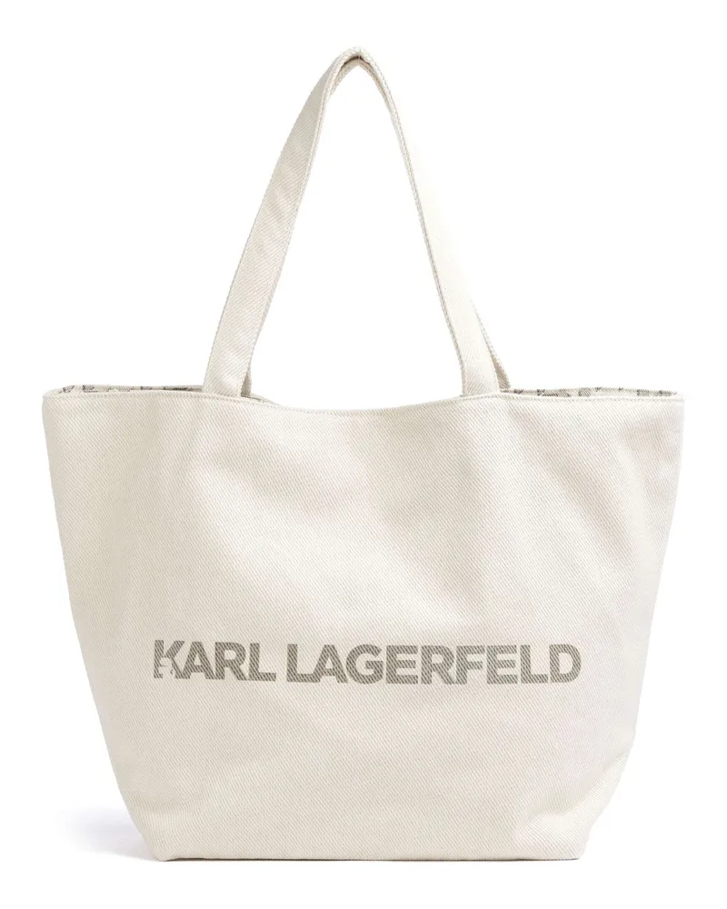 Karl Lagerfeld Shopper K/Monogram in elfenbein Beige