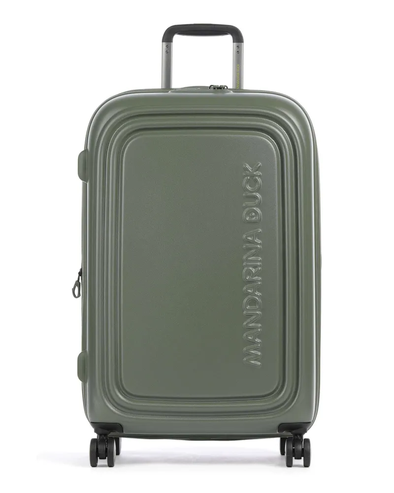 Mandarina Duck 4-Rollen Trolley Logoduck+ in oliv Oliv