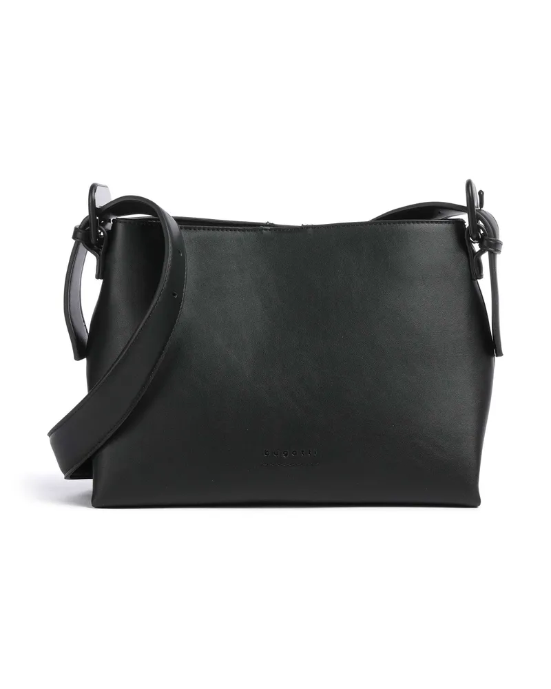 Bugatti Schultertasche Luna in schwarz Schwarz