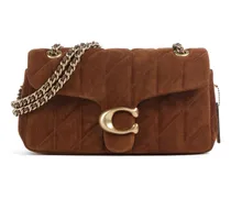 Schultertasche Tabby Quilted Suede 26 in braun