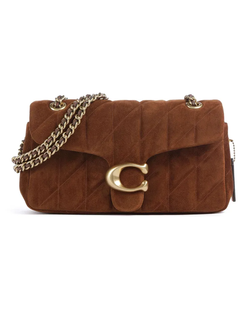 Coach Schultertasche Tabby Quilted Suede 26 in braun Braun