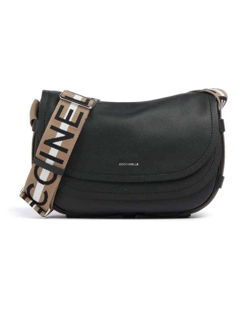 Coccinelle Schultertasche Raquel in schwarz Schwarz