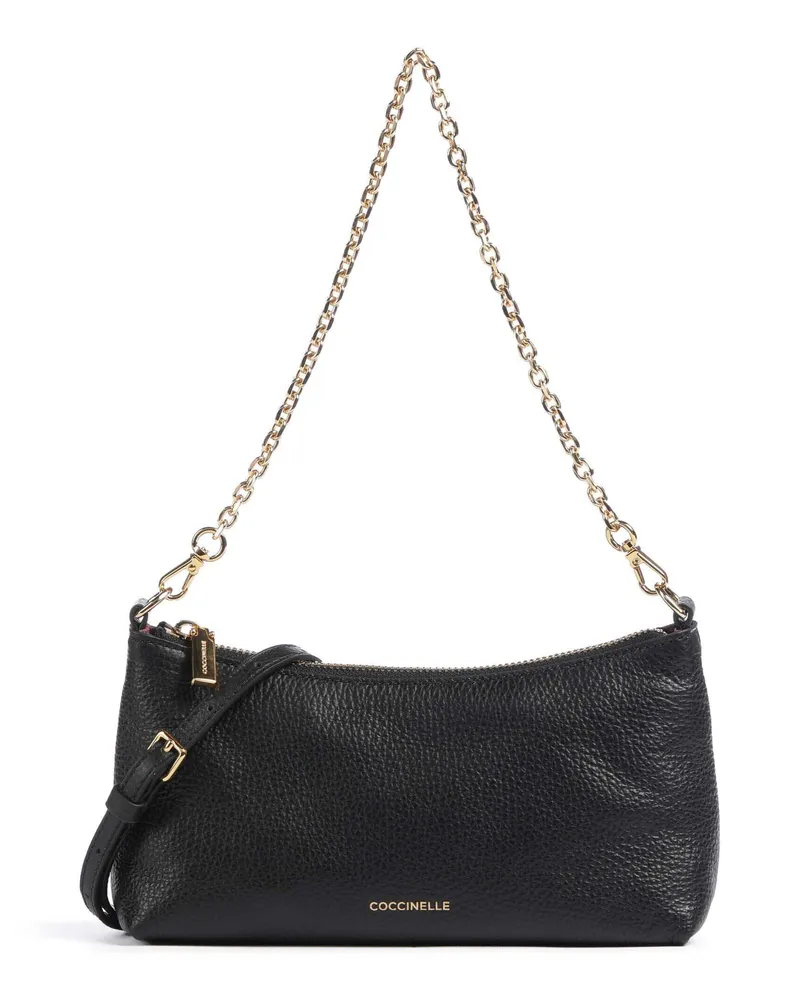 Coccinelle Schultertasche Aura in schwarz Schwarz