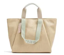 Never Without Bag Straw Signature Shopper natur