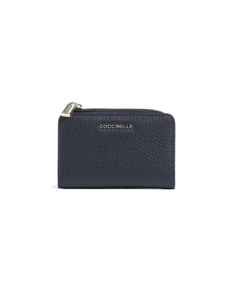 Coccinelle Metallic Soft Geldbörse dunkelblau Blau