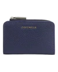 Coccinelle Metallic Soft Geldbörse dunkelblau Blau