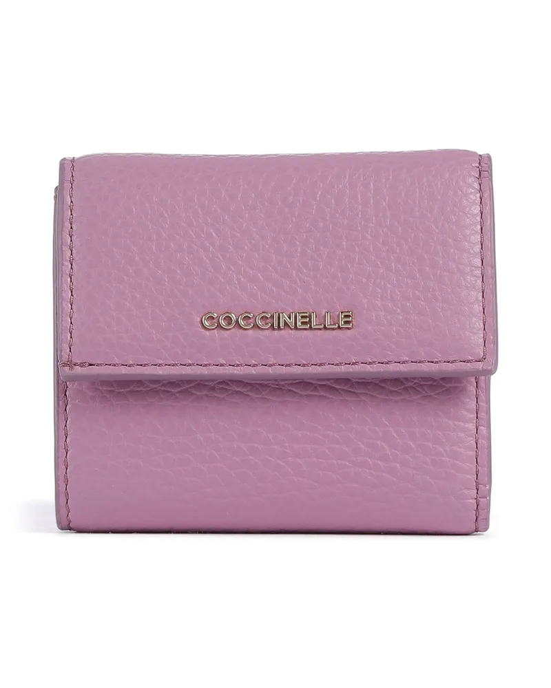 Coccinelle Geldbörse Metallic Soft RFID in violett Violett