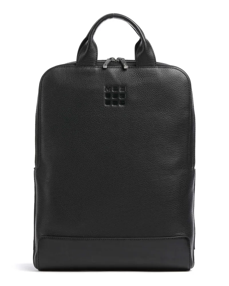 Moleskine Rucksack Classic Leather Collection in schwarz Schwarz