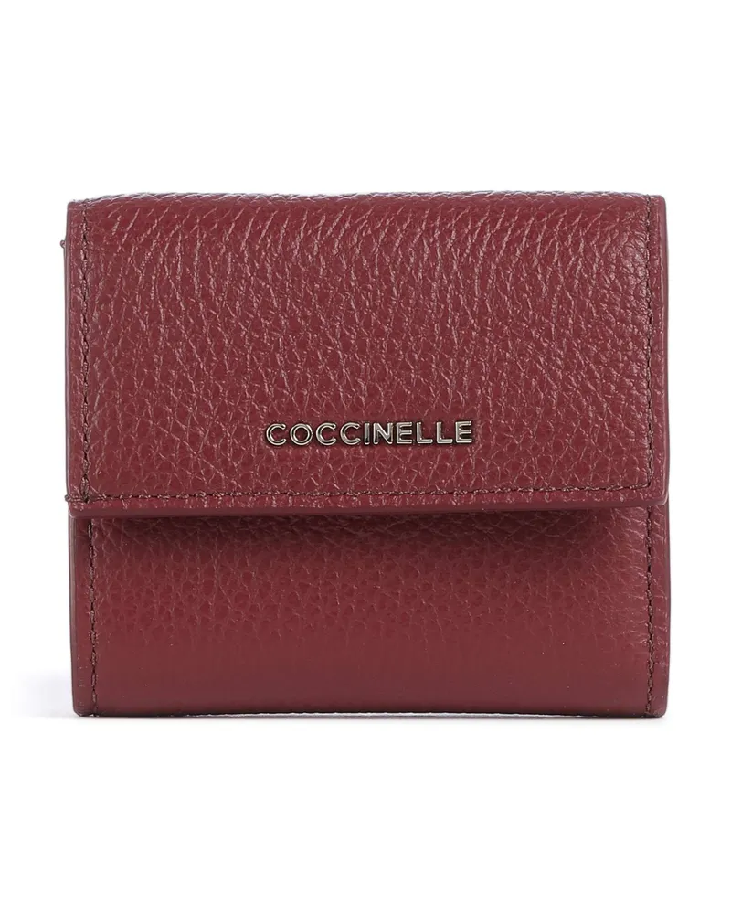 Coccinelle Geldbörse Metallic Soft in rot Rot