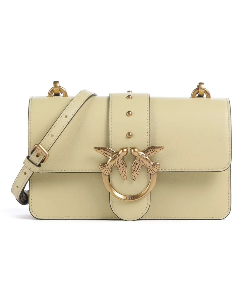 Pinko Umhängetasche Love One Mini in gelb Gelb