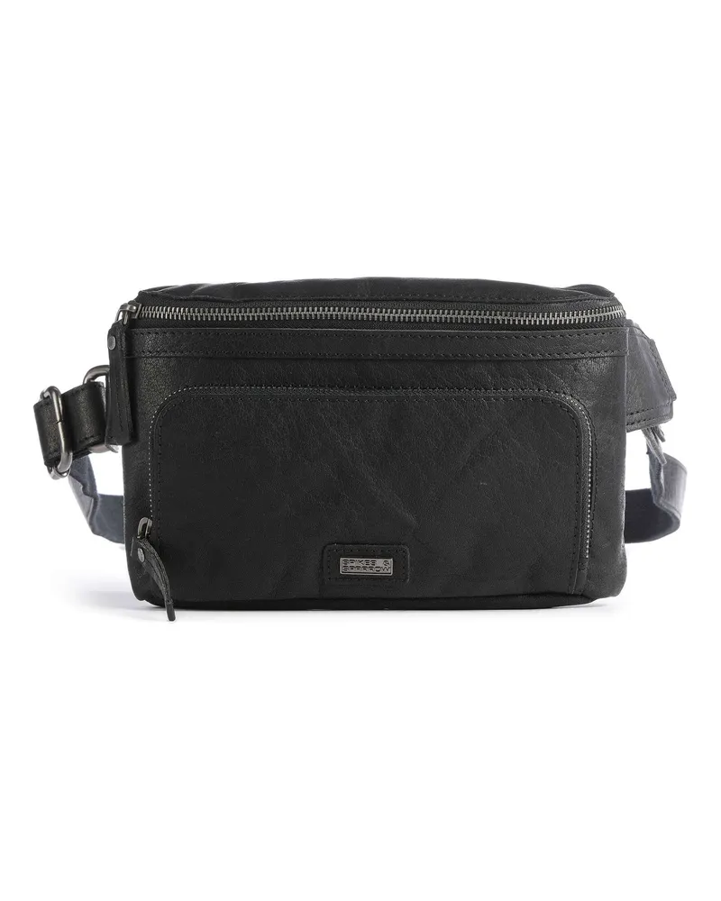 Spikes & Sparrow Gürteltasche Bronco in schwarz Schwarz