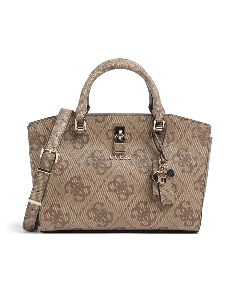 Guess Handtasche Queensland Big 4G Logo in braun Braun