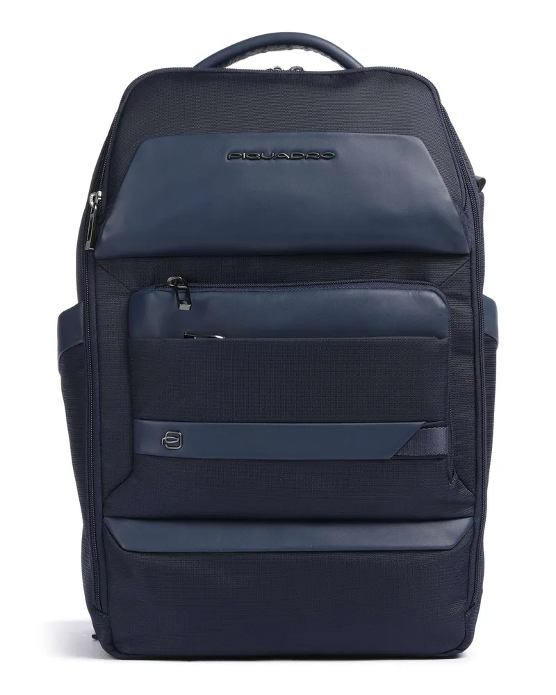 Piquadro Laptop-Rucksack Nevet in blau Blau