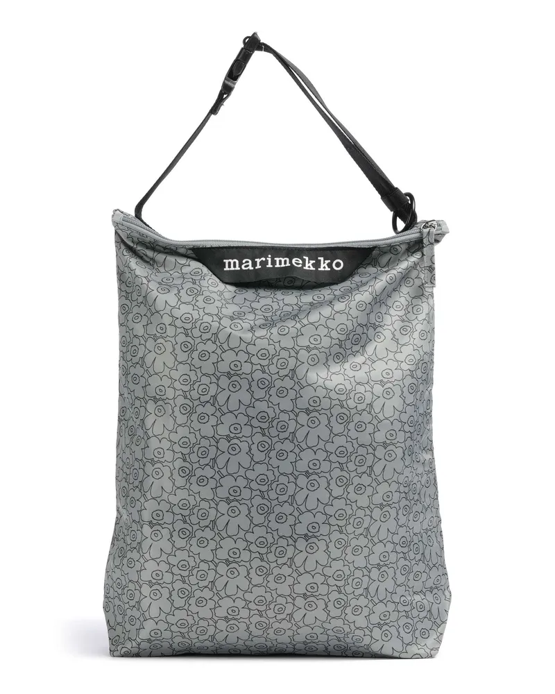 Marimekko Beuteltasche Unikko Piirto Neat M in grau Grau