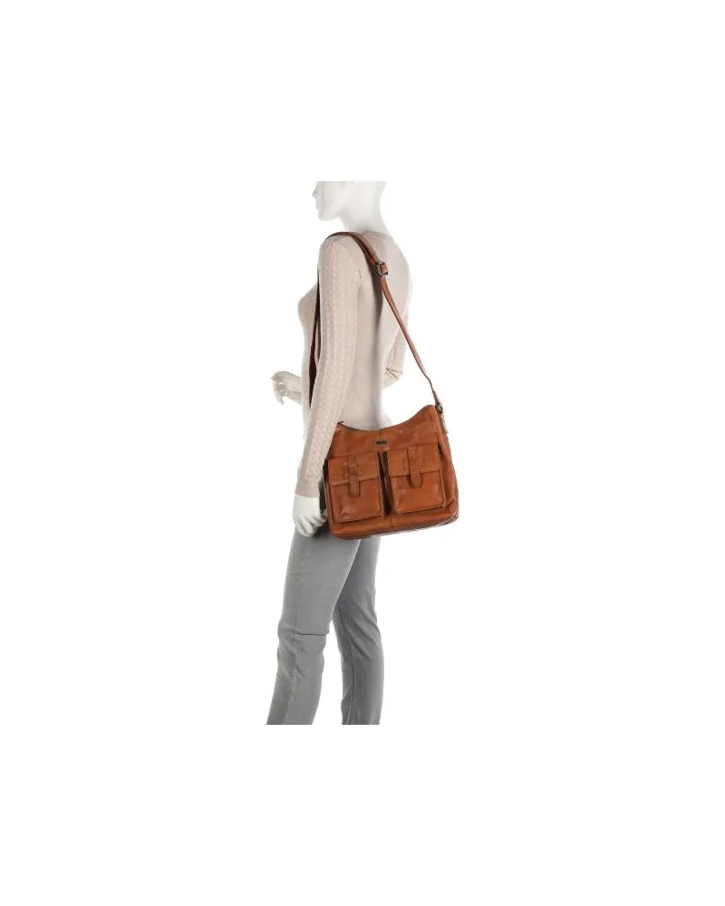 Spikes & Sparrow Bronco Beuteltasche cognac Braun
