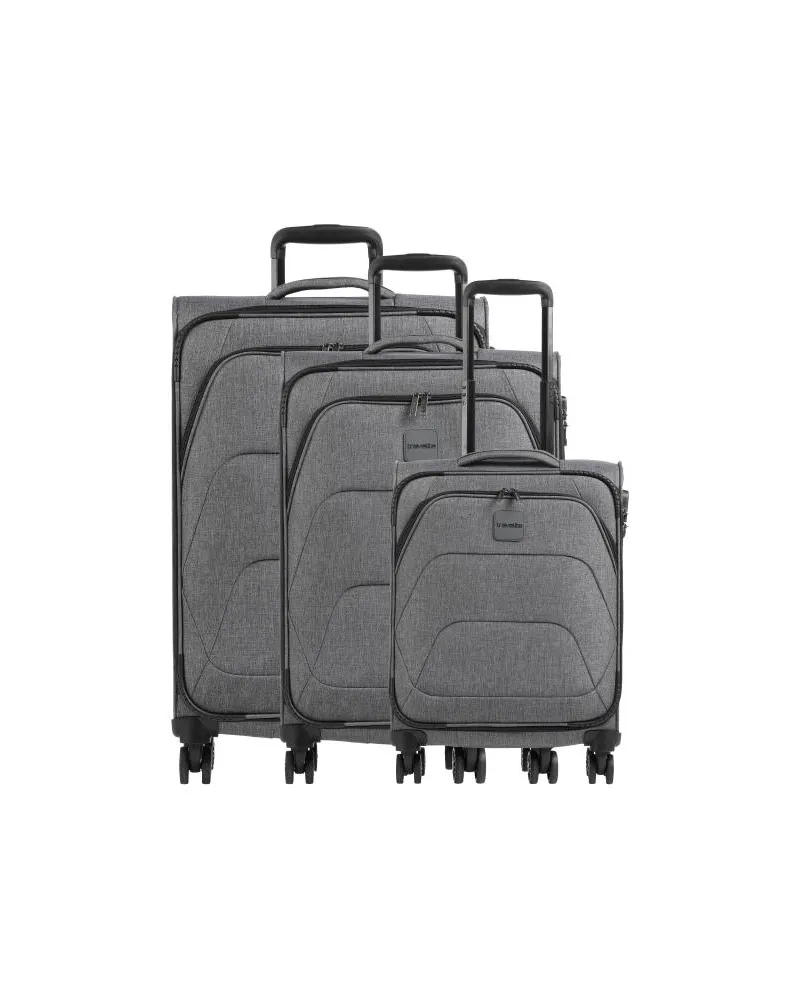 Travelite Adria 4-Rollen Trolley Set anthrazit Schwarz