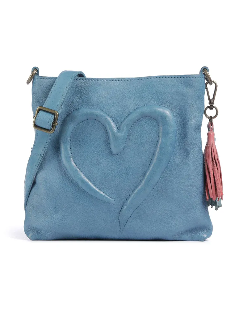 Taschendieb Wien Umhängetasche Herzweg 4 in blau Blau