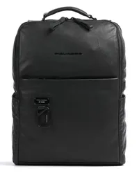 Piquadro Harper Laptop-Rucksack schwarz Schwarz