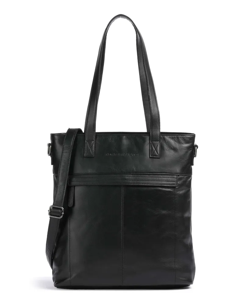 The Chesterfield Brand Shopper Cow Wax Pull Up Nunavik in schwarz Schwarz