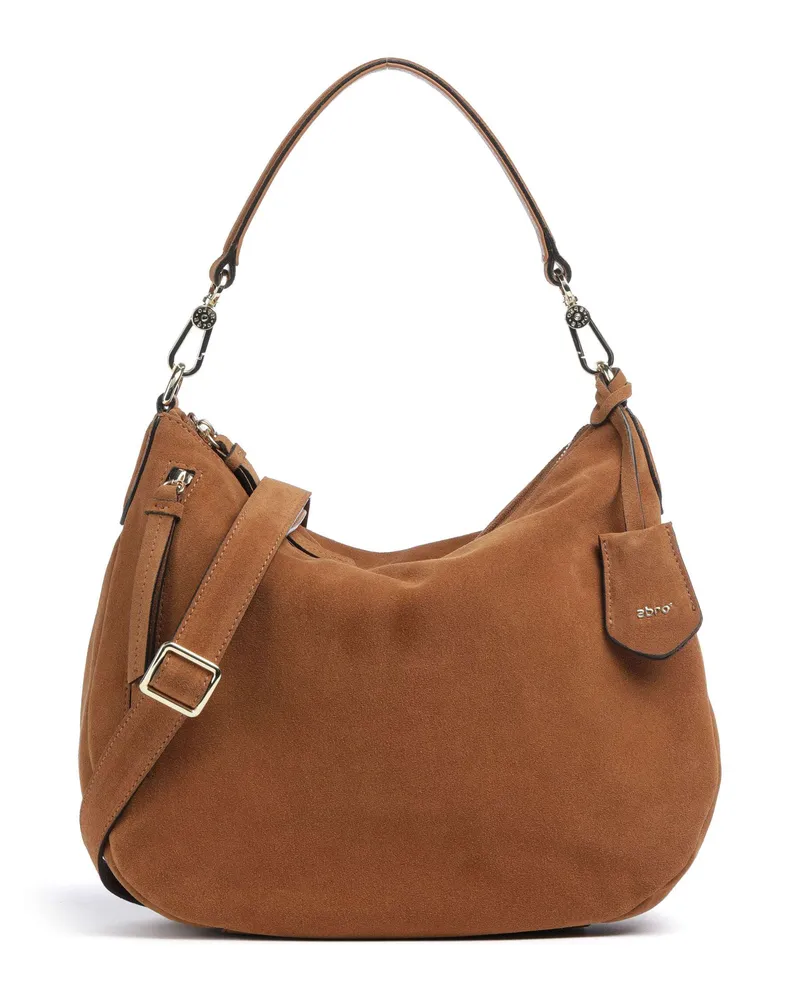 Abro Beuteltasche Suede Juna Small in braun Braun