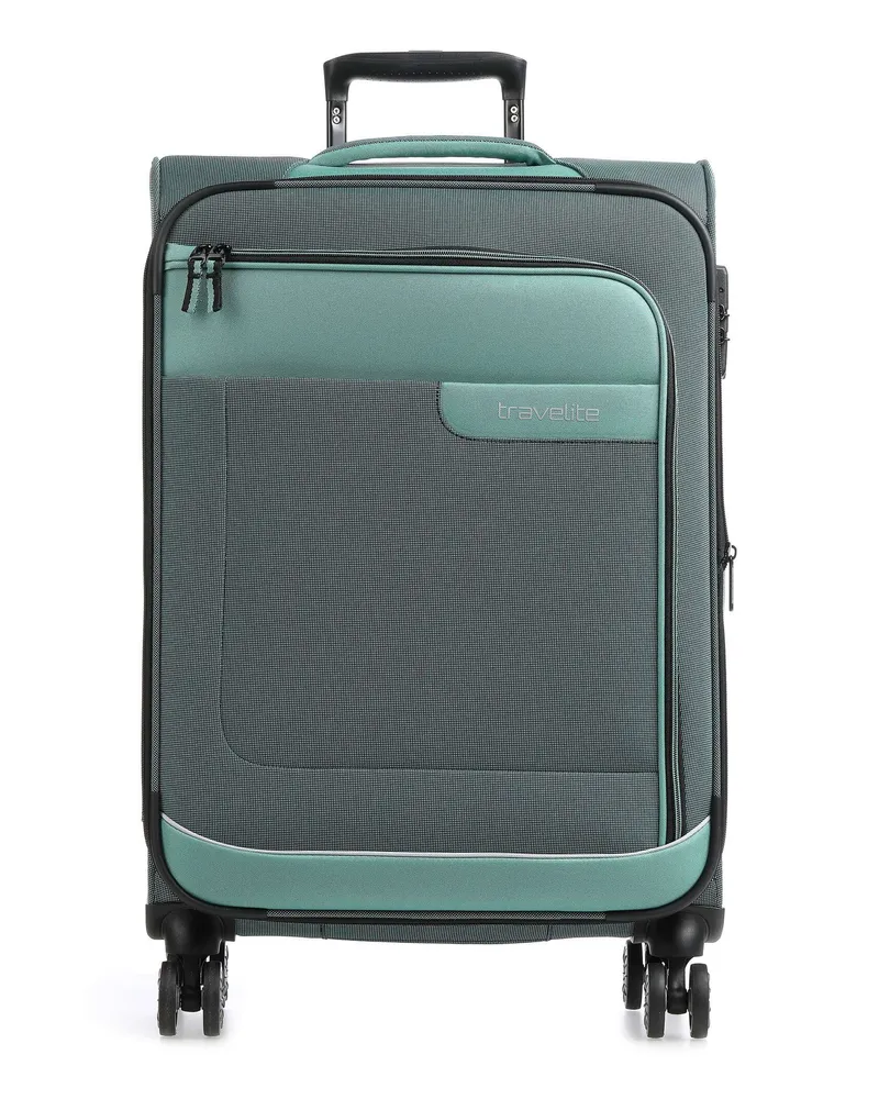 Travelite 4-Rollen Trolley Viia in grün Grün