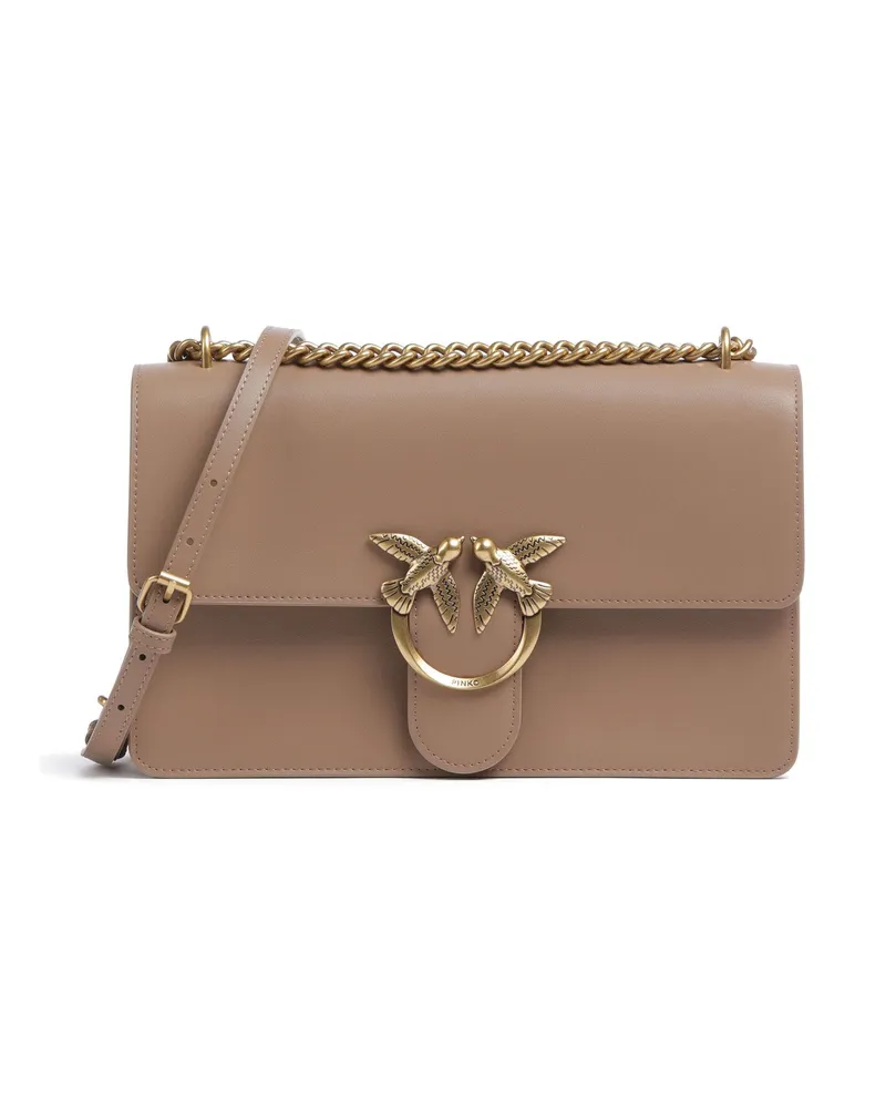 Pinko Schultertasche Love One Classic in braun Braun