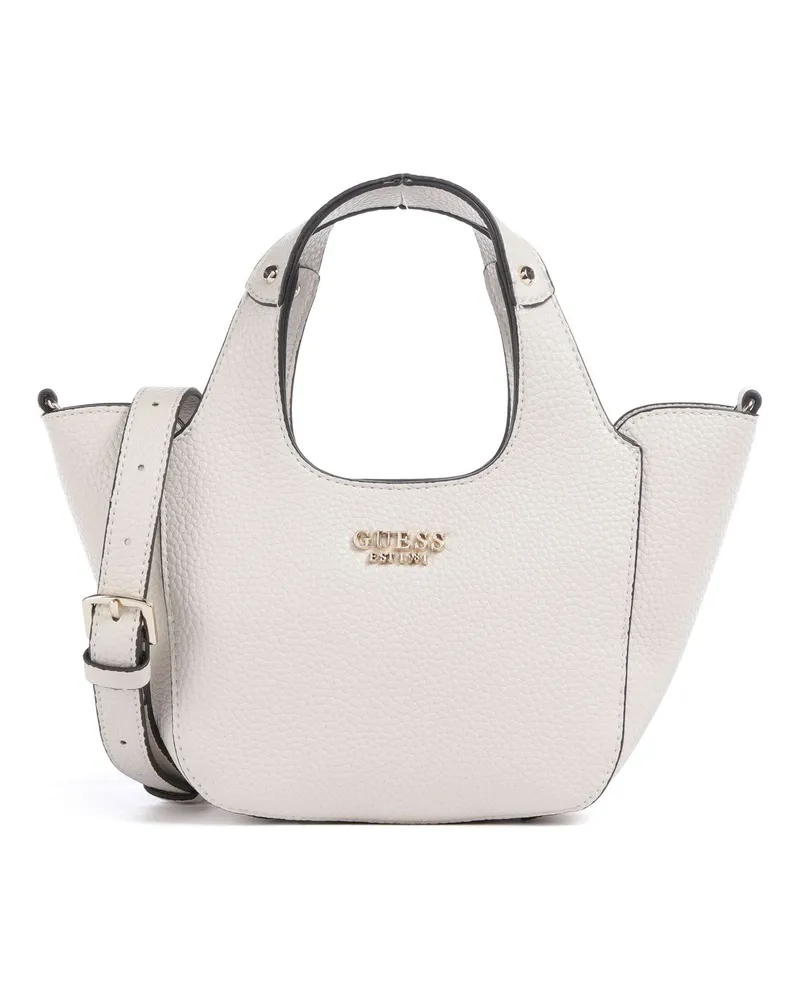 Guess Handtasche Helina Mini in elfenbein Beige