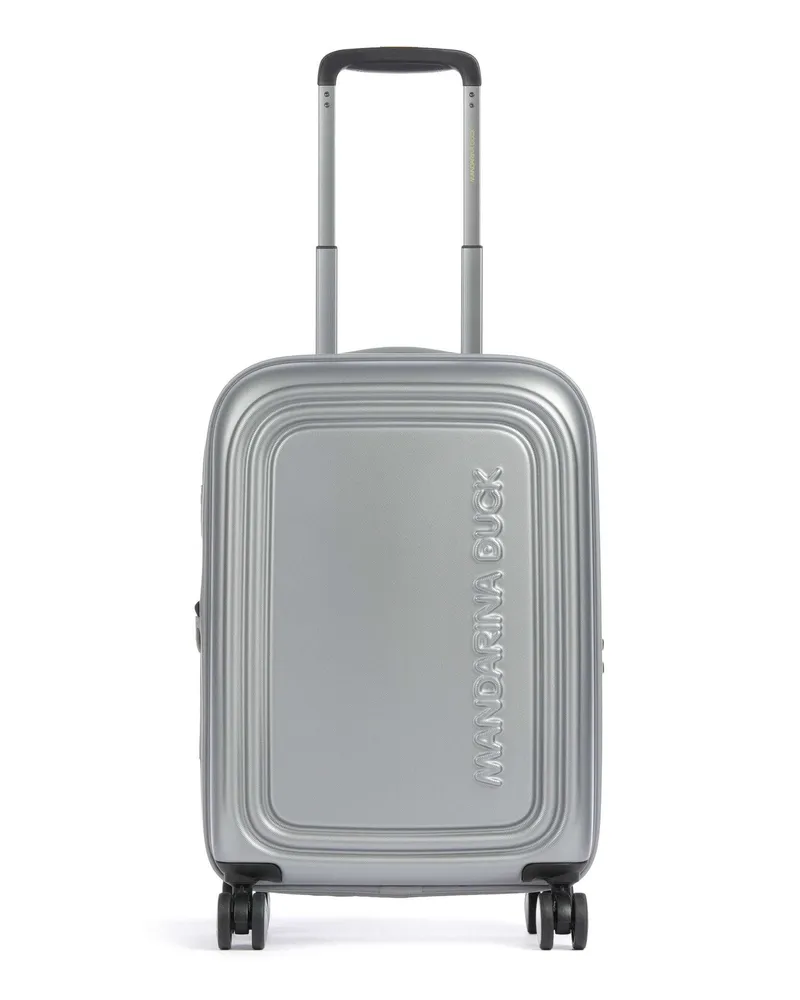 Mandarina Duck 4-Rollen Trolley Logoduck+ in silber Silber
