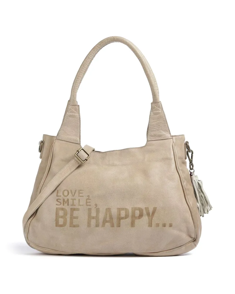 Taschendieb Wien Schultertasche Glücksbrücke 3 in beige Beige