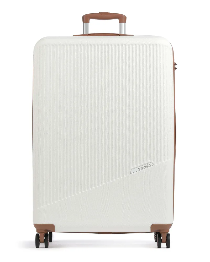 Travelite 4-Rollen Trolley Bali in weiß Weiß