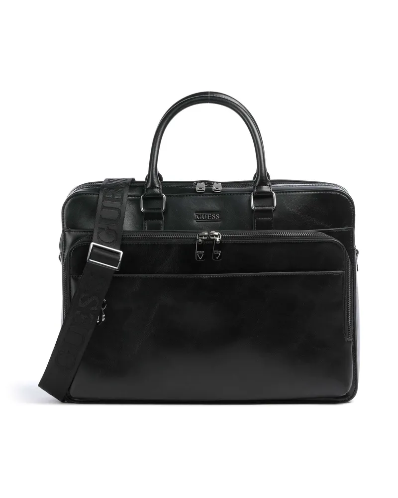 Guess Aktentasche Boston in schwarz Schwarz