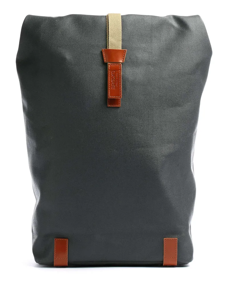 Brooks England Rolltop Rucksack Pickwick Cotton Canvas Large in grau Grau