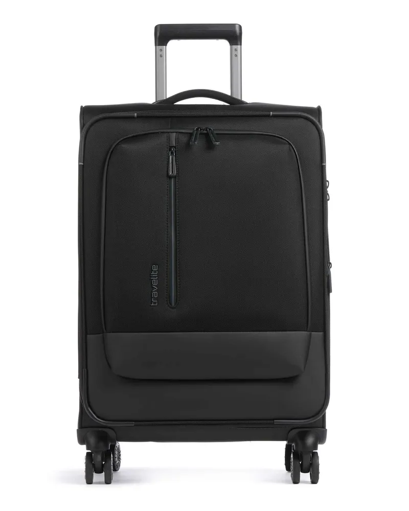 Travelite 4-Rollen Trolley Crosslite 5.0 in schwarz Schwarz