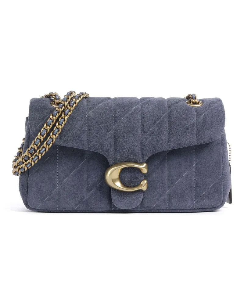 Coach Schultertasche Tabby Quilted 26 in blau Blau