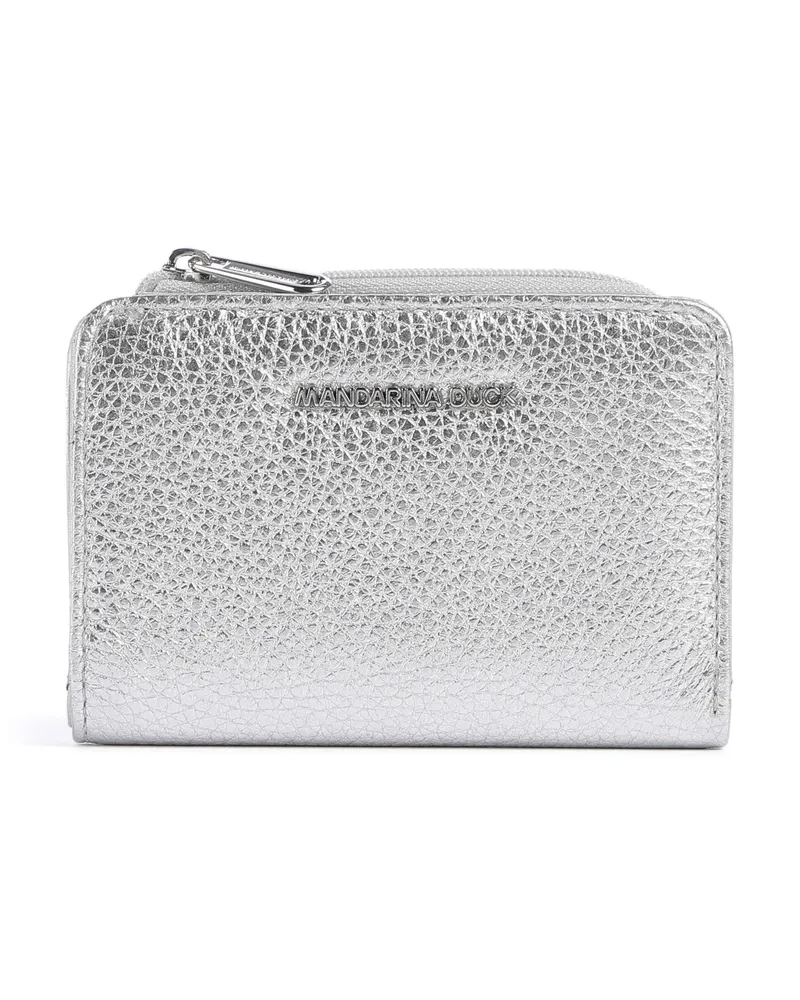 Mandarina Duck Geldbörse Mellow Metal in silber Silber
