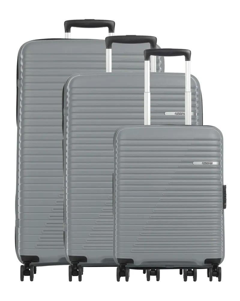American Tourister 4-Rollen Trolley Set Liftoff in grau Grau