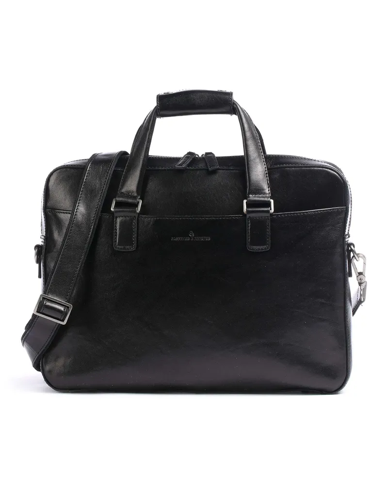 Castelijn & Beerens Aktentasche Gaucho Ted in schwarz Schwarz