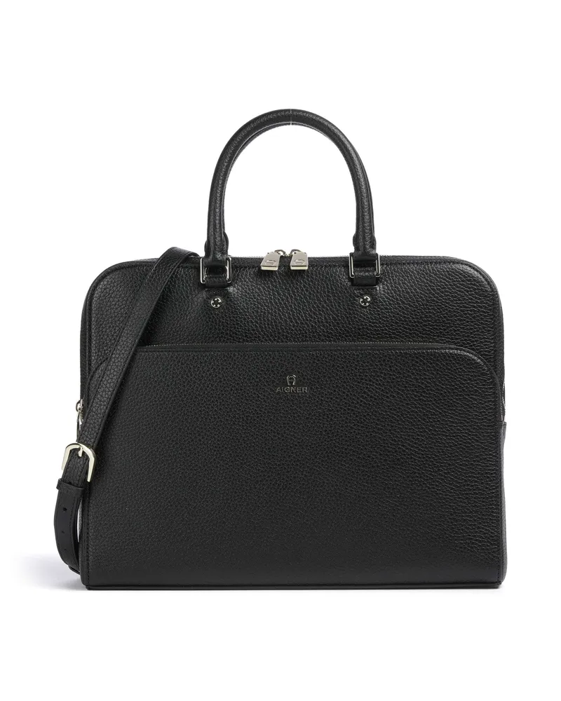 Aigner Aktentasche Ivy L in schwarz Schwarz
