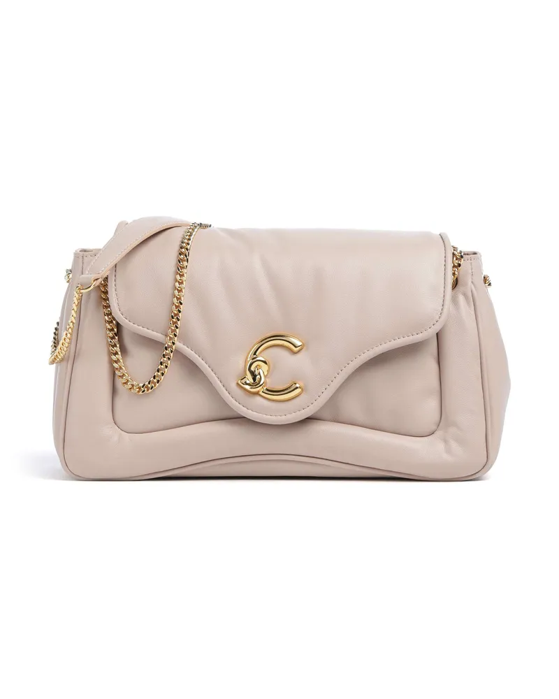 Coccinelle Schultertasche C-Me Fluffy in beige Beige