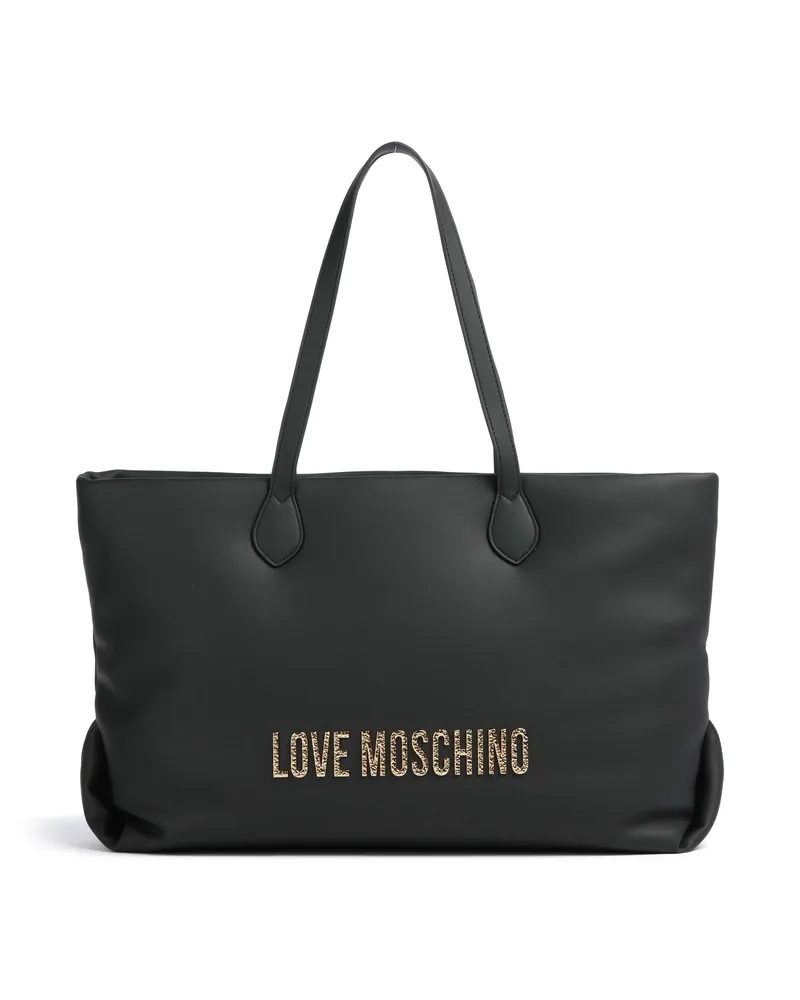 Moschino Shopper Bold Love Hammered in schwarz Schwarz