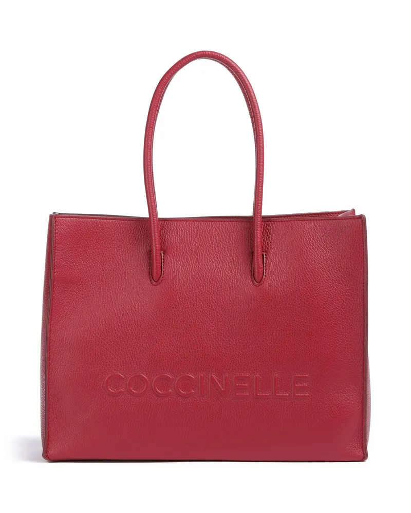 Coccinelle Shopper Myrtha Maxi Logo in rot Rot