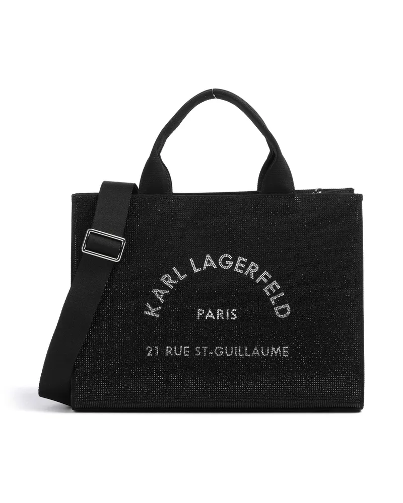 Karl Lagerfeld Handtasche K/Rue St Guillaume Medium in schwarz Schwarz