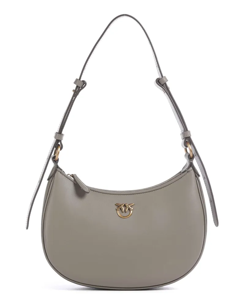 Pinko Schultertasche Half Moon Mini in grau Grau