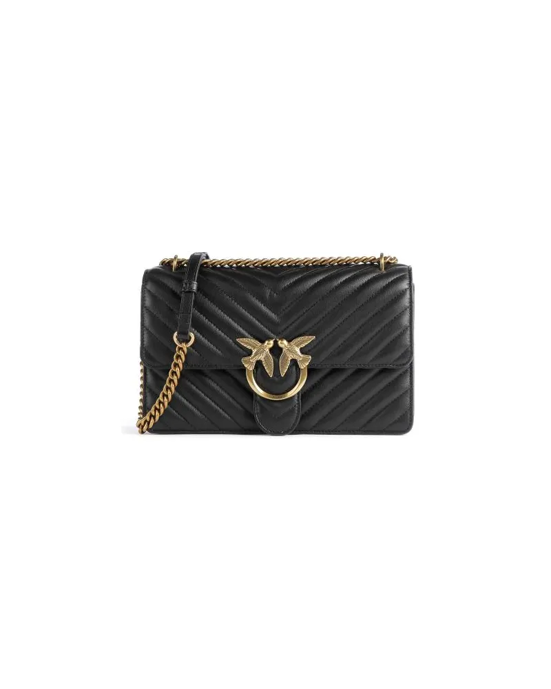 Pinko Love One Classic Schultertasche schwarz Schwarz