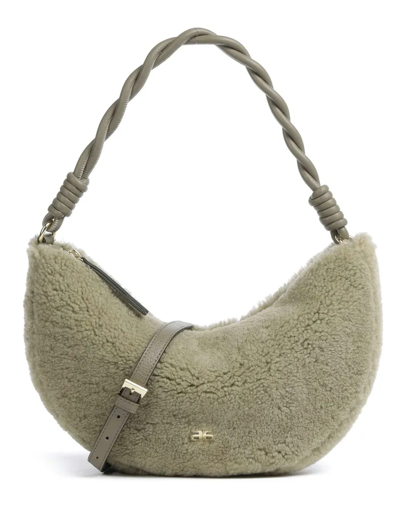 Abro Schultertasche Shearling Moon in grün Grün
