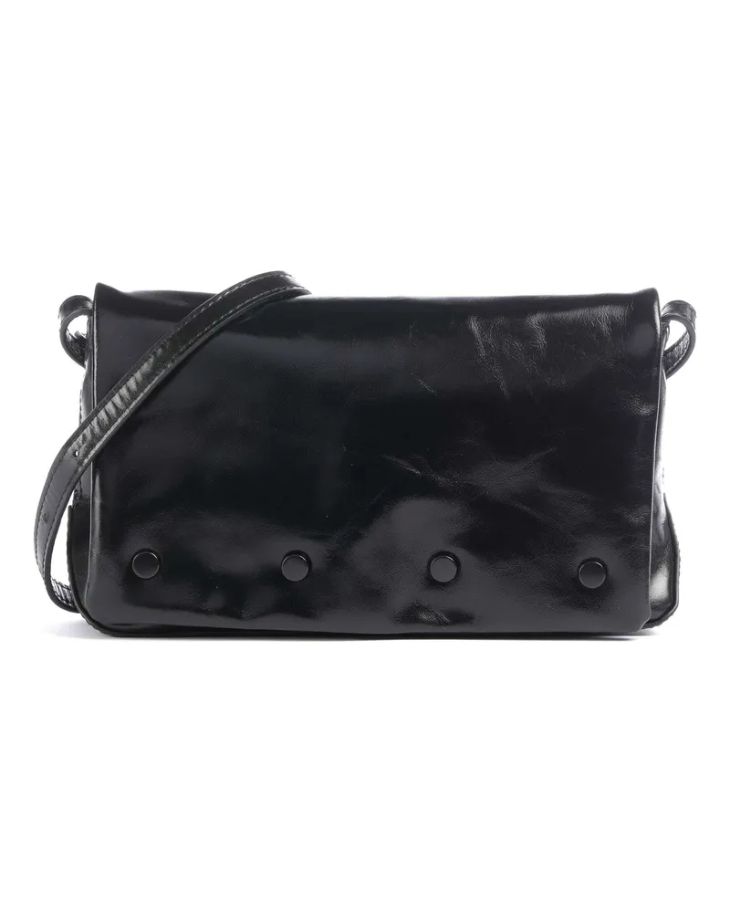Liebeskind Umhängetasche Rive Paper Touch Crinkle S in schwarz Schwarz