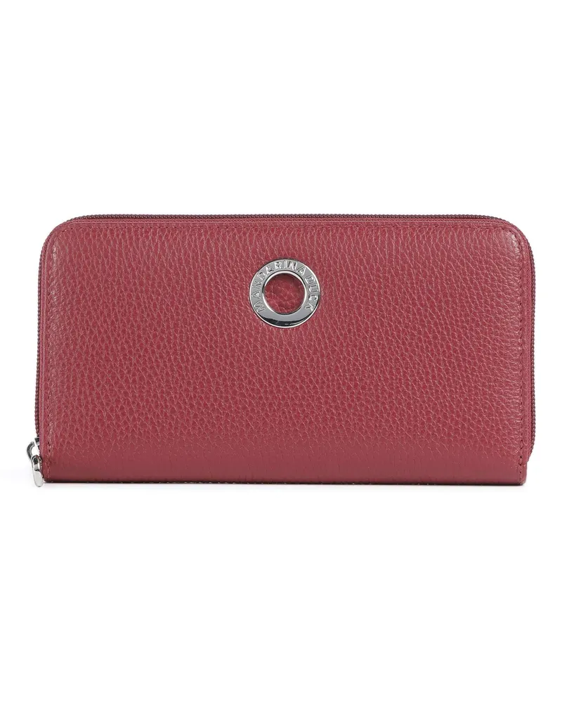 Mandarina Duck Geldbörse Mellow Leather in rot Rot