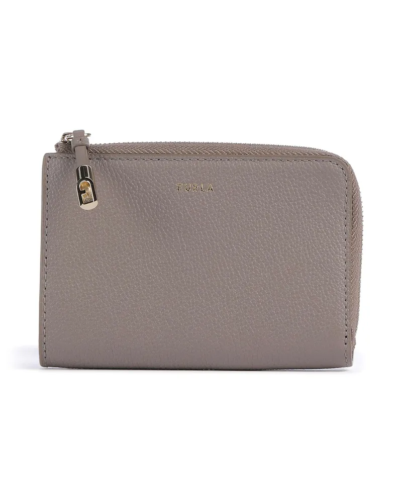 Furla Kreditkartenetui Goccia M in grau Grau
