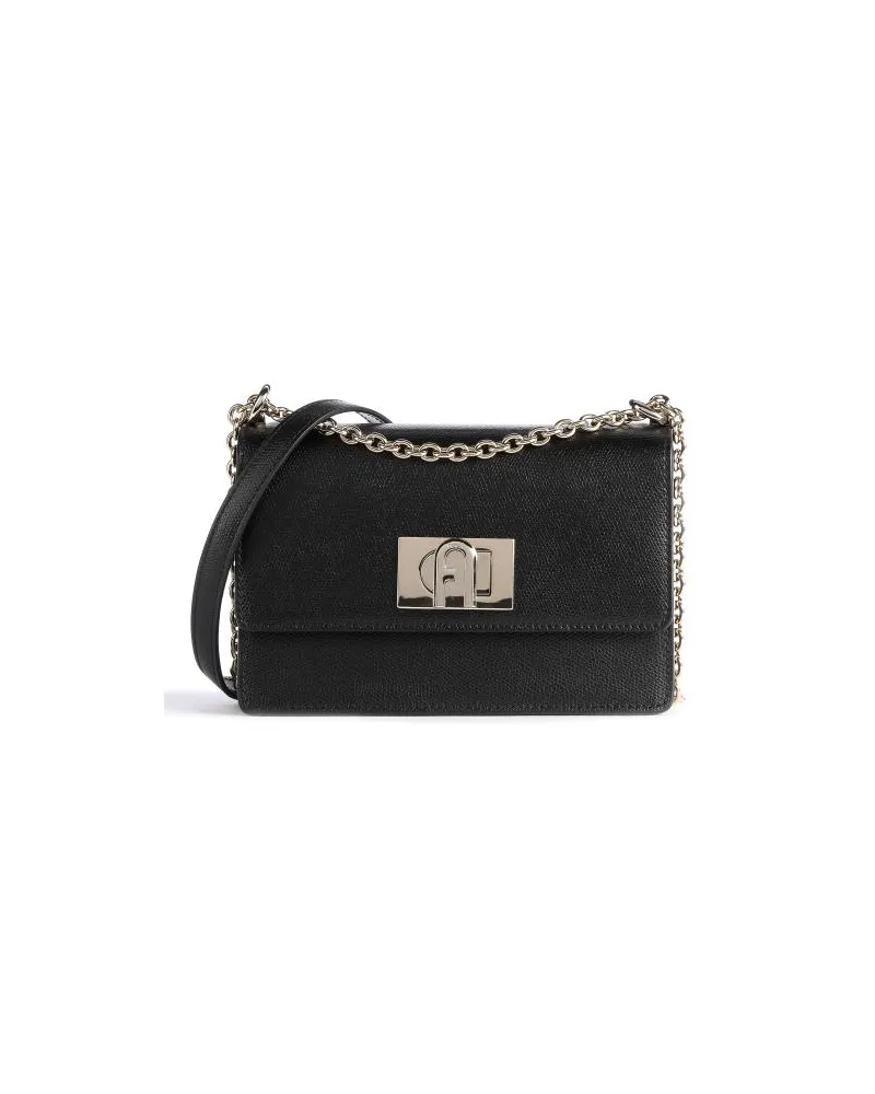 Furla 1927 Mini Schultertasche schwarz Schwarz